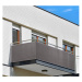 Balkonová zástěna OSLO grafitová, výška 90 cm, šířka různé rozměry MyBestHome Rozměr: 90x300 cm 