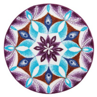 GRUND VDĚČNOST Mandala kruhová o 80 cm, fialová