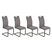 Reality Houpací židle Malaga, 4 kusy (Žádný údaj#household/office chair, šedá)
