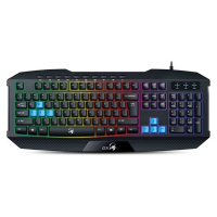 Genius GX GAMING Scorpion K215 RGB herní drátová klávesnice černá CZ/SK