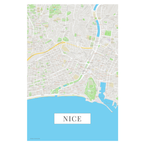 Mapa Nice color, POSTERS, 26.7 × 40 cm