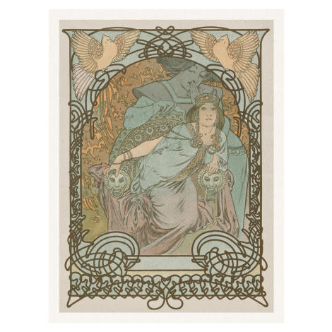 Obrazová reprodukce The Princess of Tripoli (Beautiful Art Nouveau Portrait) - Alfons / Alphonse