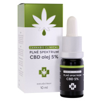 Cannabis Clinical Plné spektrum CBD olej 5% 10 ml