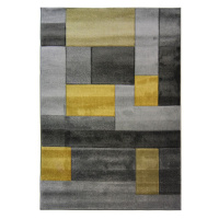 Flair Rugs koberce Kusový koberec Hand Carved Cosmos Ochre - 120x170 cm