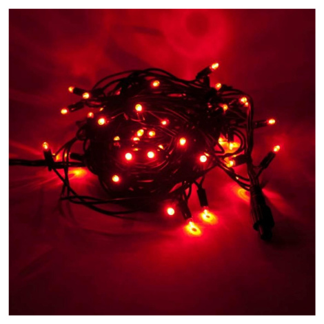 DecoLED LED světelný řetěz 5 m, červená, 50 diod, IP67