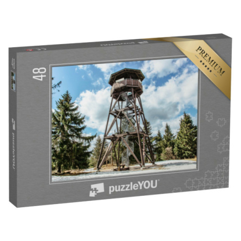 puzzle 48 dílků „Rozhledna Anna, Orlické hory, Česká republika“