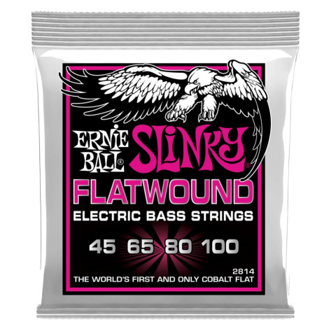 Ernie Ball 2814 Super Slinky Cobalt Flatwound Electric Bass 45-100