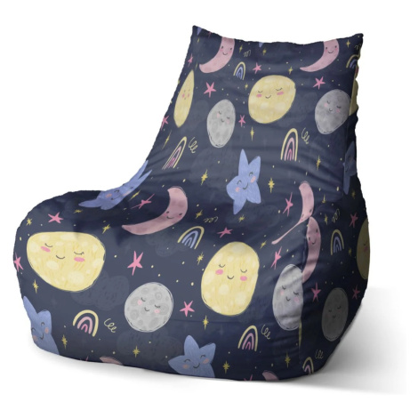 Sedací vak Bean Dětské nebe - 60 x 70 x 70 cm