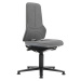 bimos Pracovní otočná židle NEON, patky, permanentní kontakt, Supertec, šedý flexibilní pás
