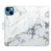 iSaprio flip pouzdro SilverMarble 15 pro iPhone 13