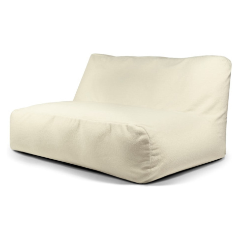 Krémový sedací vak z textilie bouclé Sofa Tube 160 – SLOWDOWN