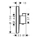 HANSGROHE Ecostat S Termostatická baterie pod omítku, chrom 15755000