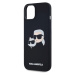 Karl Lagerfeld Liquid Silicone Double Heads Magsafe zadní kryt iPhone 14 černý