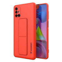 Wozinsky Kickstand Case silikonové pouzdro se stojánkem Samsung Galaxy M51 červené