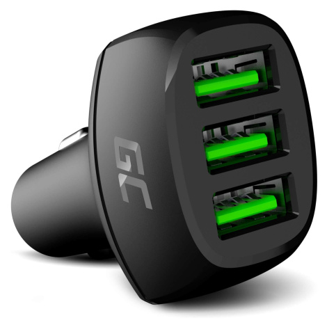 Green Cell GC PowerRide 54W 3xUSB 18W auto nabíječka s Ultra Charge rychlo nabíjení technology