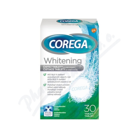 Corega Whitening čisticí tablety 30ks