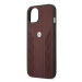 BMW BMHCP13SRSPPR hard silikonové pouzdro iPhone 13 Mini 5.4" red Leather Curve Perforate