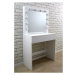 Toaletní kosmetický stolek Linda 80x40x140cm se zrcadlem