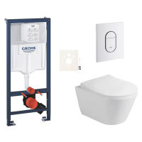 Závěsný wc set do lehkých stěn / předstěnová montáž Glacera Ava SIKOGRSAVAASH0