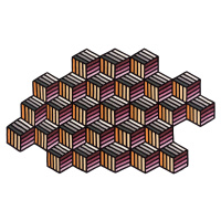 GAN designové koberce Parquet Hexagon (188 x 305 cm)
