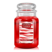 Country Candle Svíčka ve skleněné dóze, Mátová cukrová hůlka, 680 g