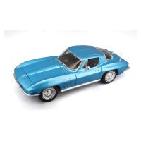 MAISTO - 1965 CHEVROLET CORVETTE, metal světle modrá, 1:18