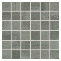 Mozaika Rako Rush tmavě šedá 30x30 cm mat / lesk WDM05522.1