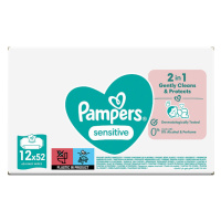 Pampers Sensitive Baby Dětské Čisticí Ubrousky 12 balení = 624 Čisticích Ubrousků