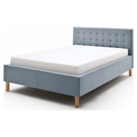 Modrošedá čalouněná jednolůžková postel 120x200 cm Malin – Meise Möbel