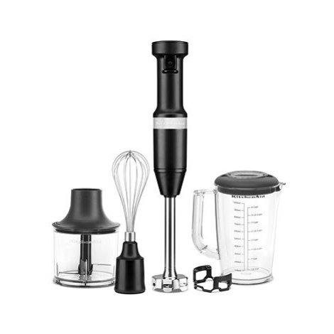 KitchenAid 5KHBV83EBM, Tyčový mixér s příslušenstvím, matná černá