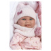 Llorens 73902 NEW BORN DÍVKO - realistická panenka miminko s celovinylovým tělem - 40 cm