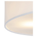 Venkovské stropní svítidlo bílé 50 cm - buben