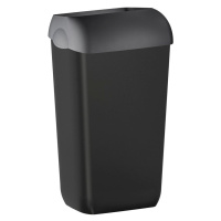 COLORED odpadkový koš nástěnný s víkem 23l, ABS, černá mat A74201NE-1