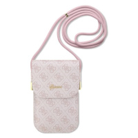 Pouzdro Guess PU 4G Metal Logo Script Phone Bag Pink