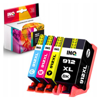 Inkoust Pro Hp 912 XL Set sada 4 barev XL Cmyk Certifikované Iso