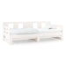 Výsuvná postel bílá masivní borovice 2× (90 × 200) cm, 820283