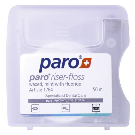 PARO Riser-Floss expandující zubní nit (mint + fluoridy), 50m
