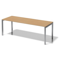 BISLEY Psací stůl CITO s podstavcem ve tvaru U, v x š x h 740 x 2200 x 800 mm, podstavec stříbrn