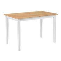 Dřevěný stůl do jídelny bílý 120 x 75 cm HOUSTON, 85919