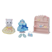 Sylvanian family Šaty a ozdoby pro princezny s kotětem