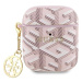 Guess PU G Cube Charm Pouzdro pro AirPods 1/2 Pink