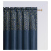 Dekorační závěs s řasící páskou BLISSY TAPE tmavě modrá 140x250 cm (cena za 1 kus) MyBestHome