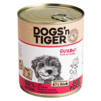 Dogs'n Tiger Adult 12 × 800 g - výhodné balení - hovězí a dýně