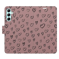 iSaprio Flip pouzdro Heart Dark 02 pro Samsung Galaxy A34 5G