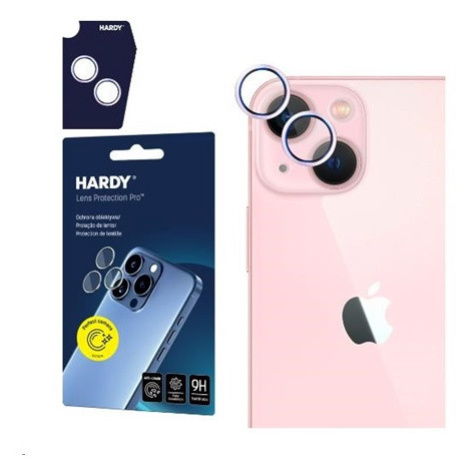 3mk ochrana kamery HARDY Lens Protection Pro pro iPhone 15/15 Plus, růžová