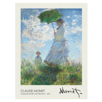 Obrazová reprodukce Madame Monet and Her Son (1875), Claude Monet, 30 × 40 cm