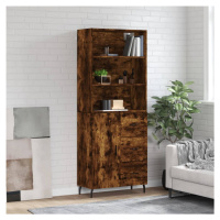 vidaXL Skříň highboard kouřový dub 69,5 x 34 x 180 cm kompozitní dřevo