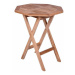 Garthen 2340 Zahradní stolek z týkového dřeva, Ø 60cm