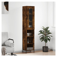 vidaXL Skříň highboard kouřový dub 34,5 x 34 x 180 cm kompozitní dřevo