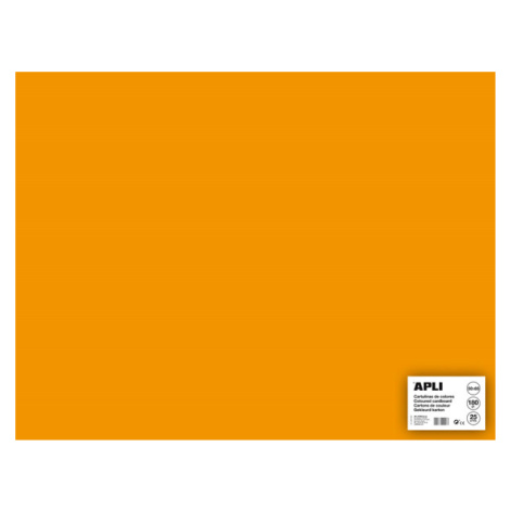 APLI sada barevných papírů, A2+, 170 g, oranžový - 25 ks